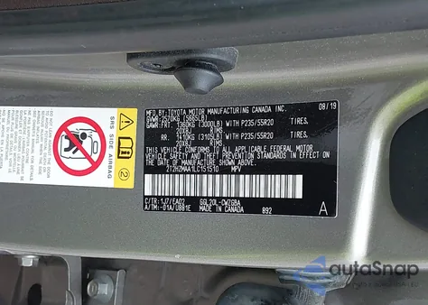 2020 Lexus Rx 350 from USA, damaged, VIN 2T2HZMAA1LC151510